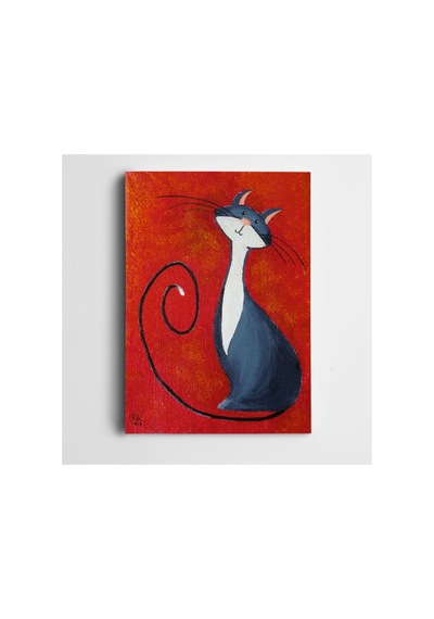 Kedi Kanvas Tablo V2