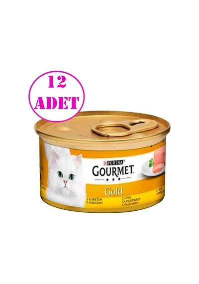 Gourmet Gold Kıyılmış Tavuklu Kedi Konservesi 85 Gr 12 Ad