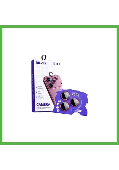 Vaveni İphone 18 Pro Max Bilvis Titan Kamera Lens - Bordo Arz