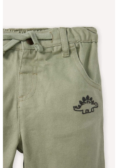 Defacto Erkek Bebek Regular Fit Dinozor Baskılı Düz Paça Gabardin Pantolon G6693a526spgn1216 Yeşil-gn1216