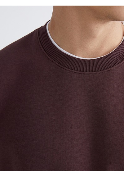 Lcw Vision Mürdüm Bisiklet Yaka Erkek Kalın Sweatshirt