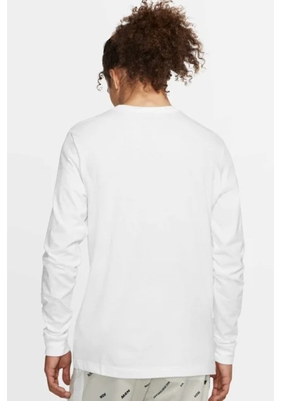 Nike Sportswear Men's Long-sleeve T-shirt Erkek Sweatshirt Beyaz Beyaz