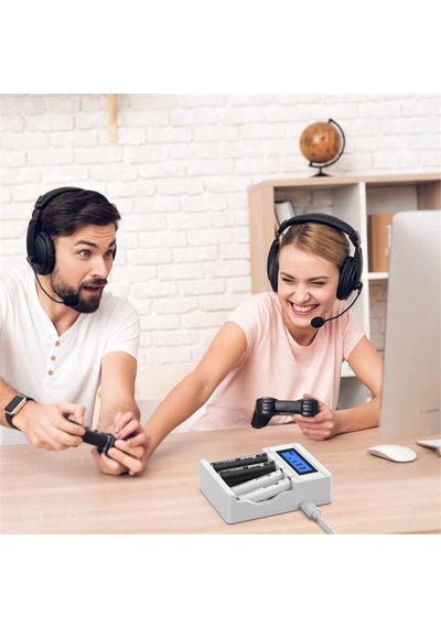 X-level Ch1-201al 4 Yuvalı Lcd Ekranlı Akıllı Aa/aaa Ni-mh Hızlı Pil Şarj Cihazı