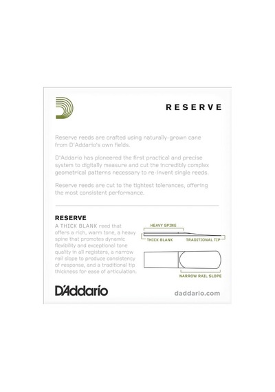 Daddario Reserve Alto Sax Reeds 3.0+ - Djr10305 Alto Saksofon Kam