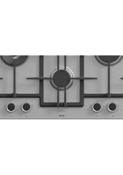 Afm Tech Ve Ferre Griom Turbolu Inox - Siyah ED071-WFA WOK + FM7700 + FM3400 Ankastre Set