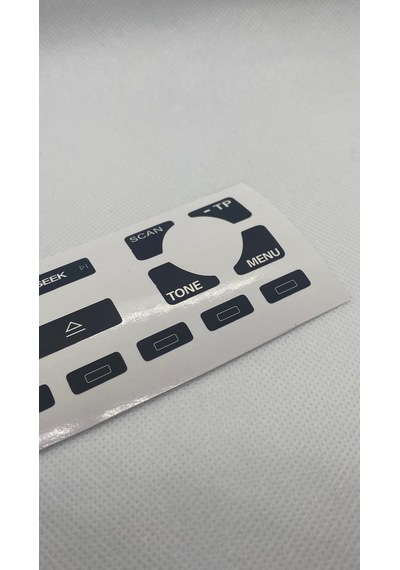 Audi A3 8p Uyumlu Radio Teyp Düğme Kontrol Sticker Etiket Tamir Kiti 1 Adet