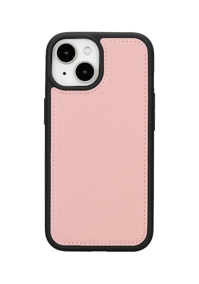 Apple Uyumlu   iPhone 15 Deri Cüzdanlı Kılıf   Mwwn Nu2 Pembe