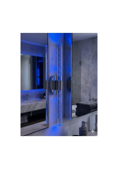 Bubbleflux Large 51 Cm Modern Tasarım Led Aplik - Duvar Lambası - Gümüş - Elektrikli - Rgb Kumandalı Gümüş Rgb Elektrikli Kumandalı