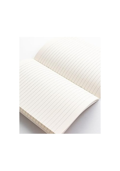 A4 Çizgili Karton Kapaklı Defter - 3'lü Paket, Mavi, Gri, Sarı 124-Pembe