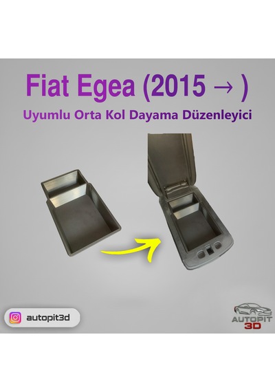 Fiat Egea 2015 Uyumlu Orta Kol Dayama Düzenleyici