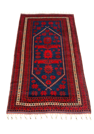 El Dokuma Sıfır Yağcıbedir Halısı 110x180 Kök Boya Yün İnce Halı Kırmızı