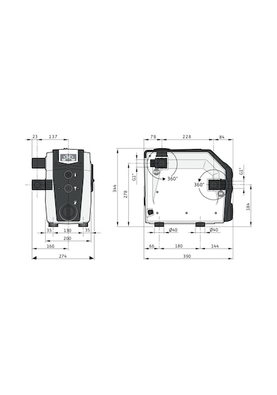 Wilo Isar Boost5 Fre. Konvertörlü Hid. 1,5 Hp