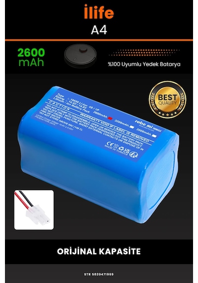İlife A4 2600mAh Robot Süpürge Bataryası
