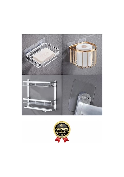 Süper Sağlam İz Bırakmaz Çerçeve Tablo Banyo Mutfak Ultra Güçlü Yapışkanlı Çivisiz Askı 3 Adet Çok Renkli