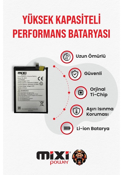 İnfinix Note 12i / İnfinix Note 12 / İnfinix Note 12 Pro Uyumlu Tam Kapasite Batarya Tr Garantili