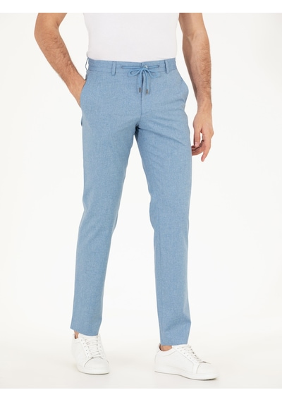 Cacharel Mavi Slim Fit Kumaş Pantolon
