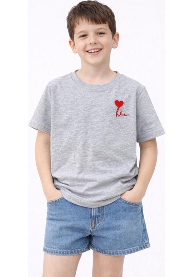 Erdem Kıds Kız Erkek Çocuk Oversize Nakışlı Pamuklu Unisex Yazlık T-shirt Gri - Melanj Gri - Melanj Erdem Kıds Kız Erkek Çocuk Oversize Nakışlı Pamuklu Unisex Yazlık T-shirt Gri - Melanj Gri - Melanj