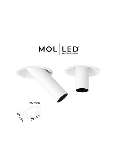 Molled Prizma Serisi 8w Sıva Altı Led Spot Dış Beyaz İç Siyah 4000k - Mol5003-2