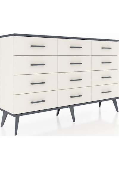 Arges Konsol 12 Çekmeceli 132x30x83 Aytaşı-antrasit/aytaşı Antrasit/aytaşı Arges Konsol 12 Çekmeceli 132x30x83 Aytaşı-antrasit/aytaşı Antrasit/aytaşı