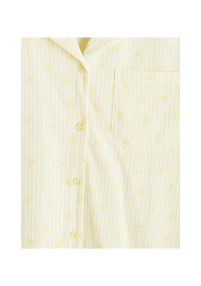 Lcw Dream Ekru Fiyonk Desenli Hamile Pijama Takım