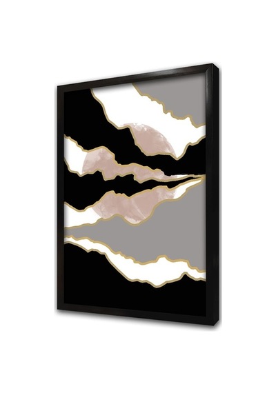 Modern Ay Ve Bulutlar Çerçeveli Mdf Tablo-173806