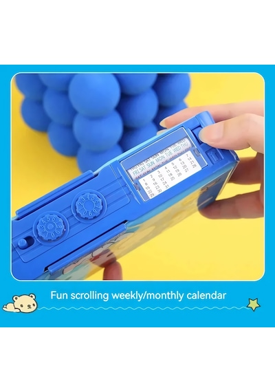 Sanrio Cinnamoroll Çok Fonksiyonlu Şifreli Kalem Kutusu Mavi Kuromi Kalemlik Sanrio Kore Tarzı Mavi