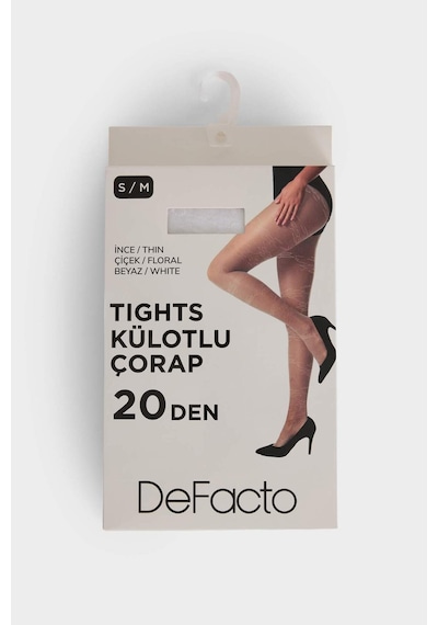 Defacto Kadın 20 Denye Külotlu Çorap G5356axnswt1 Beyaz-wt1