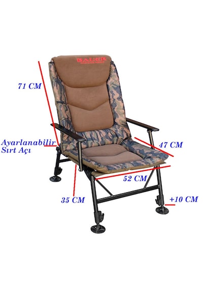 Bauer Hyc032al Fleece Camo Kamp Sandalyesi Kamuflaj