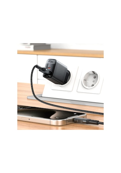 Acefast Pd30w Güç Destekli Gan 1xusb-c + 1xusb-a Çıkışlı Hızlı Duvar Şarj Cihazı - A98