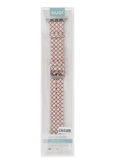 Watch 38mm Karo Motif Kordon - Pembe