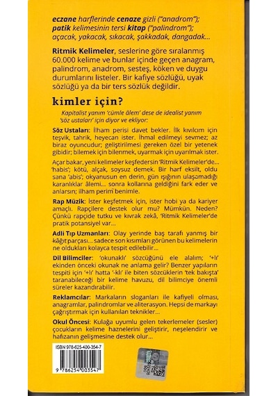 Söz Ustaları İçin Ritmik Kelimeler