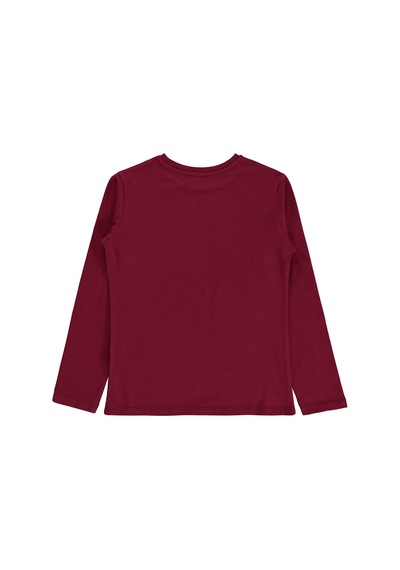 Civil Girls Hello Baskılı 10-13 Yaş Sweatshirt Km - Bordo