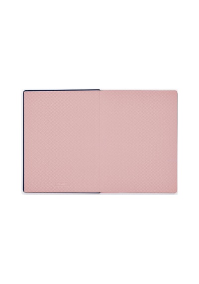 19x25 Ciltli Nakışlı Kapak- Navy Folk Çok Renkli