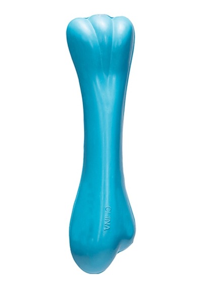 Karlıe - 65 - Köpekler İçin Plastik Kemik Oyuncak - Myceshop - Mavi 12x3x3