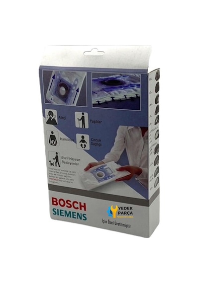 Bosch Uyumlu Ultra 12 Silence Elektrikli Süpürge Kutulu Toz Torbası