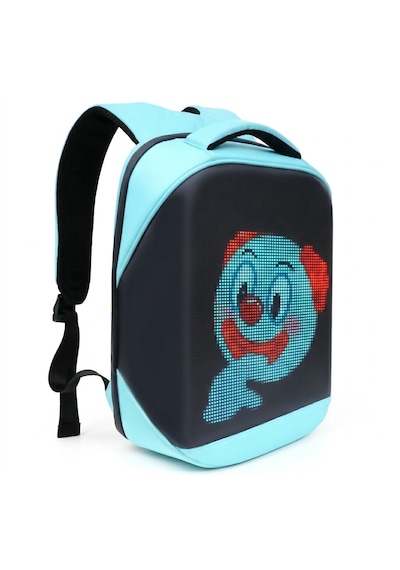 Missidea Pixelbag Led Çocuk Çanta Mavi + Powerbank