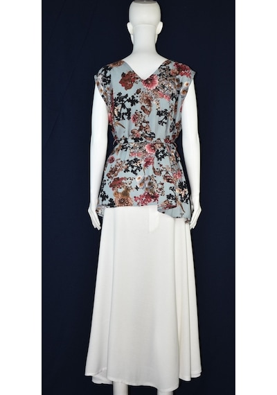 Kimono & Anvelop Etek Takım Beyaz