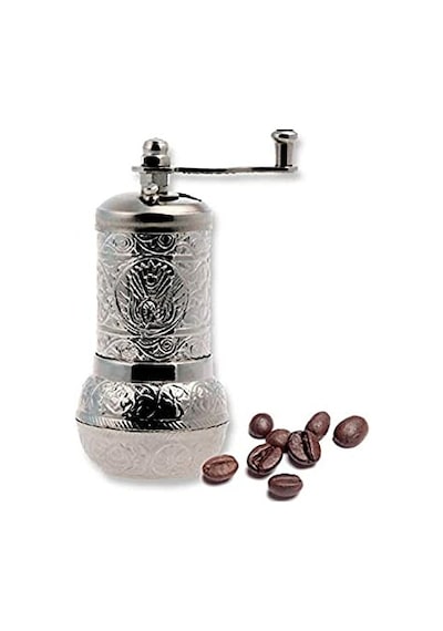 Acar Antik Osmanlı Motifli Bakır Değirmen Gümüş