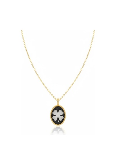G&a Jewels - Şansın Nefesi - 925 Ayar Oksitli Yaldız Altın Kaplama Gümüş Kolye Altın - Gümüş 40+5 Cm G&a Jewels - Şansın Nefesi - 925 Ayar Oksitli Yaldız Altın Kaplama Gümüş Kolye Altın - Gümüş 40+5 Cm
