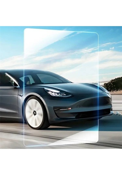 Lexroo Tesla Model Y Araç Multimedya Temperli Cam Ekran Koruyucu - Renksiz