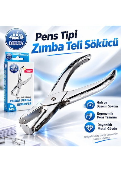 Pens Tipi Zımba Teli Sökücü Metal