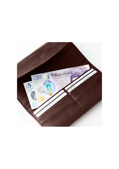 Helmbrook London Ashley Kadın Kahve Deri Fermuarlı Rfid Korumalı Cüzdan kahverengi