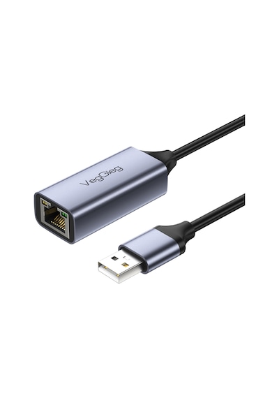 Veggieg Usb 2.0 100mbps Rj45 Lan Ethernet İnternet Çevirici Dönüştürücü
