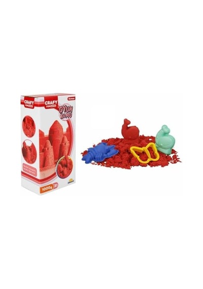 Crafy Oyun Kumu 1000 Gr Kırmızı