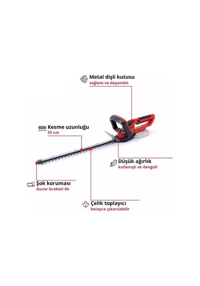 Mey İthalat Gc Ch 1855/1 Li Solo Çit Budama Aküsüz