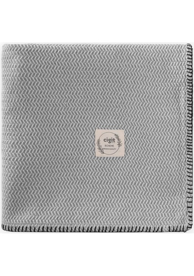 Çoban Dikişli Battaniye 93x100 Cm +/- 3 CM Gri