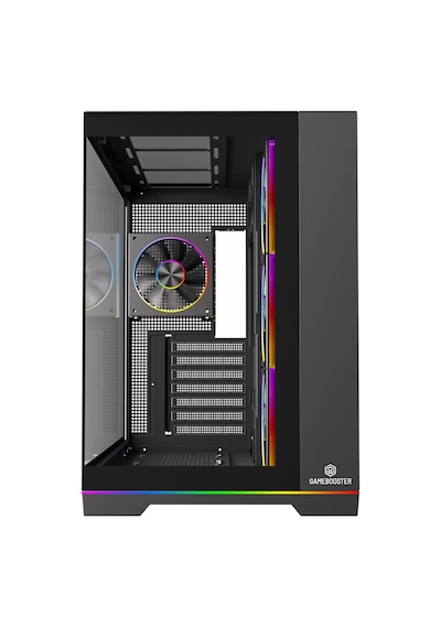 Gamebooster Nyvra Sync X 850w 80+ Bronze Atx3.1 Gen5.1 Seaview Argb Atx Mid Tower Siyah Kasa