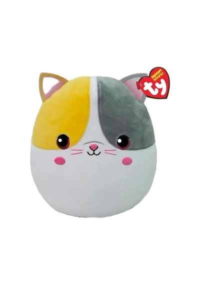 Ty Squishy Beannies Yastık Kedi Snuggles 20 Cm Açık Bej
