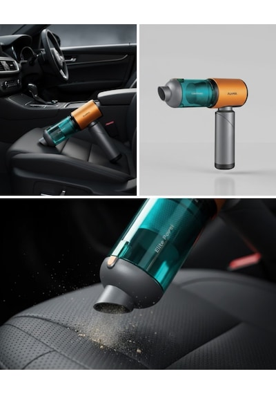 Araç İçin El Tipi Süpürge Güçlü Motor Ve Uzun Pil Ömrü 31381794