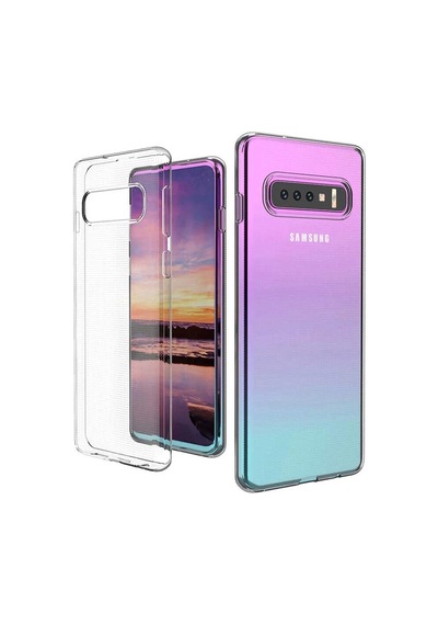 Samsung Uyumlu S10 Plus Kılıf Kamera Korumalı Süper Silikon Kapak